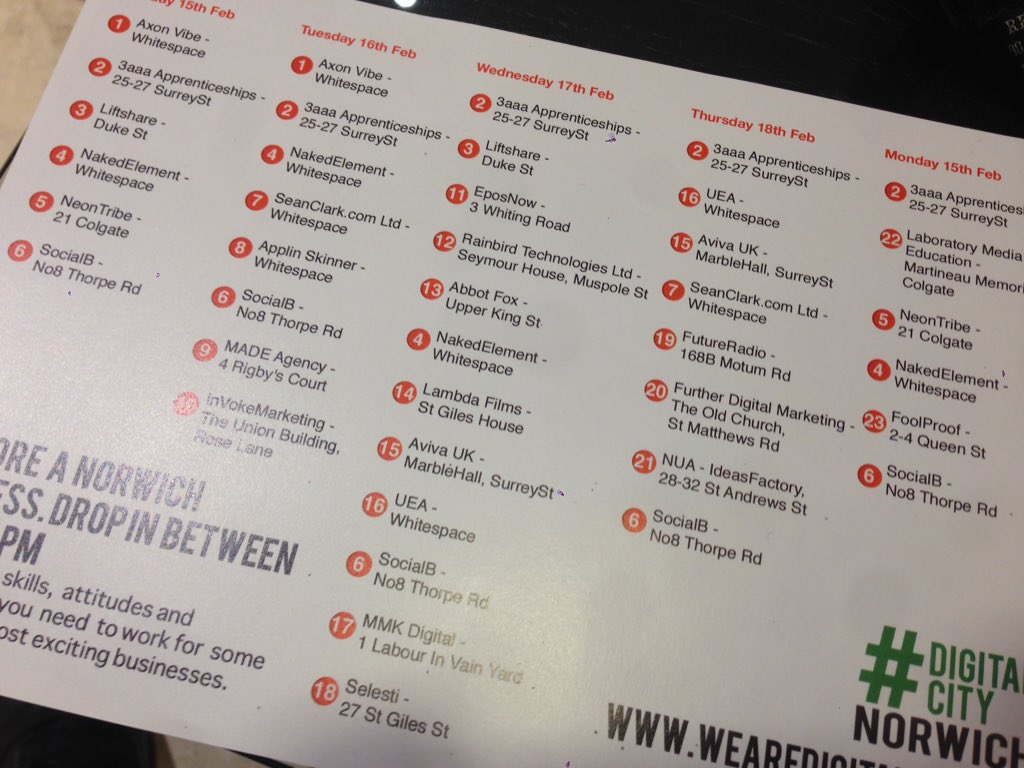 OurDigitalCity's tweet image. Have you considered taking on the #DigitalCity trail tomorrow @Nigel_Pickover ? 12 businesses opening their doors!