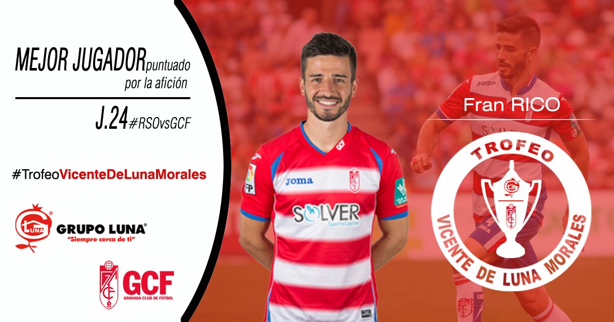 grupoluna1958's tweet photo. .@narfrico MEJOR JUGADOR J.24 ¡Haz RT si estás OK! El ganador consigue 2 entradas #GCFvsVCF #EternaLucha #Granada https://t.co/vJPyzaFeGJ