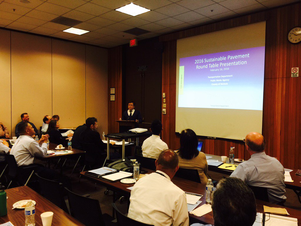 AD_LACountyDPW's tweet photo. Jeewong Kim of Ventura county shares their county's experiences with #sustainable #pavement #preservation treatments https://t.co/7PdHaBVFSF
