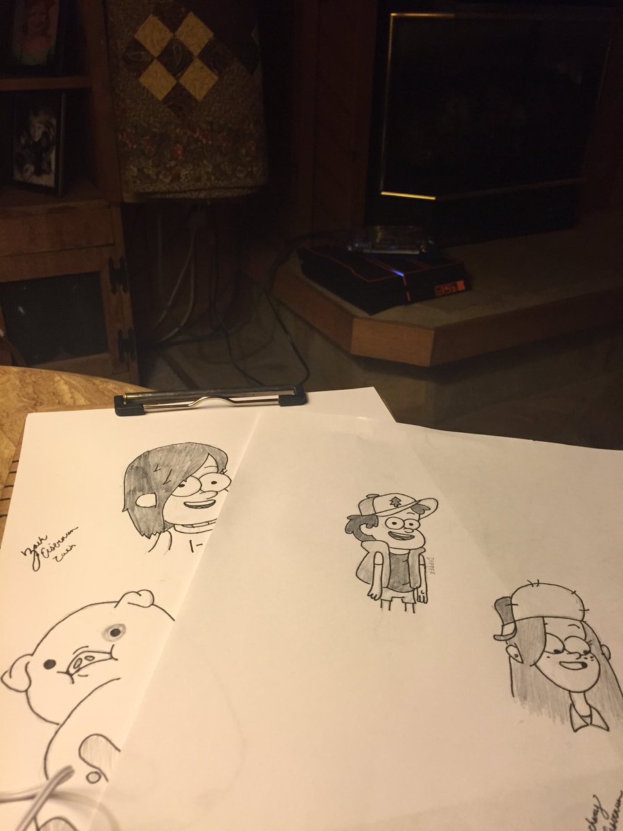 biologicool's tweet image. A little #GravityFalls drawing session