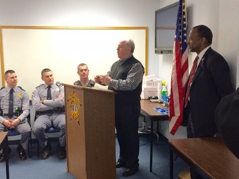 Joestjohn68's tweet photo. Thank you #Cherokeecountysc #sheriffs office for welcoming @RealBenCarson today #SCPrimary #SCPrimary2016 #bc2d 16 https://t.co/cpZ53otDsr