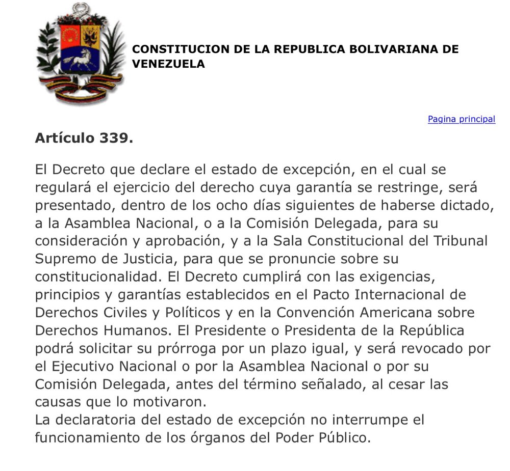 PK2noticiosos's tweet photo. Mosca: Según el artículo 339 quien considera y aprueba o no el Decreto de Emergencia Económica  es la AN no el TSJ https://t.co/C7sHGzQMkg
