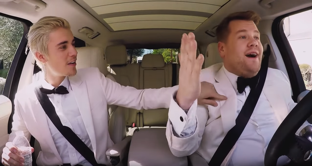ViralGrab's tweet photo. James Corden &amp; Justin Bieber’s Post-Grammy Drive - https://t.co/sYtbIqSsQb https://t.co/A4jDOdcR2Y