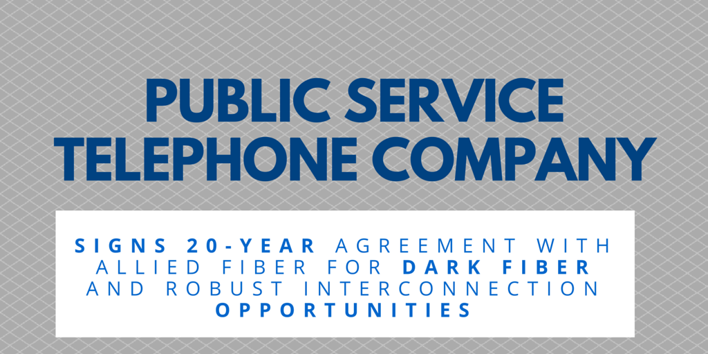 AlliedFiber's tweet photo. Public Service Telephone Ink 20-Year AG w/ @AlliedFiber for #DarkFiber &amp; Interconnection Opp https://t.co/9qPi3zDlrt https://t.co/l4V9EAJzii