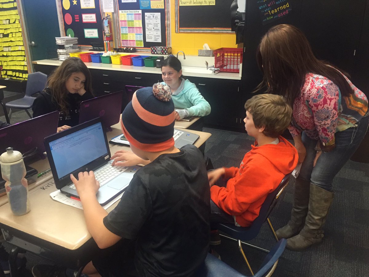 FranklinLUSD's tweet photo. 6th grade is breaking out the Chromebooks to write newspaper articles about Tuck Everlasting. Nice work Mrs. Pahl! https://t.co/jCYqaDJbYC