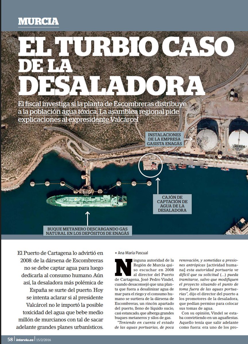 JMCCartagena's tweet photo. (1) "Los intereses del #PP en la desaladora de #Escombreras son tan turbios como su agua contaminada". https://t.co/dK1ATDGFT1