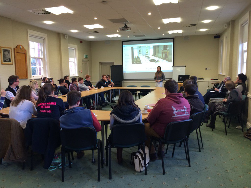 John_Jaques's tweet photo. Great lunchtime drinks @HarperAdamsUni with large number of students who came to learn about @TheFarmersClub &amp; #U30s https://t.co/F9HgbWgE1B
