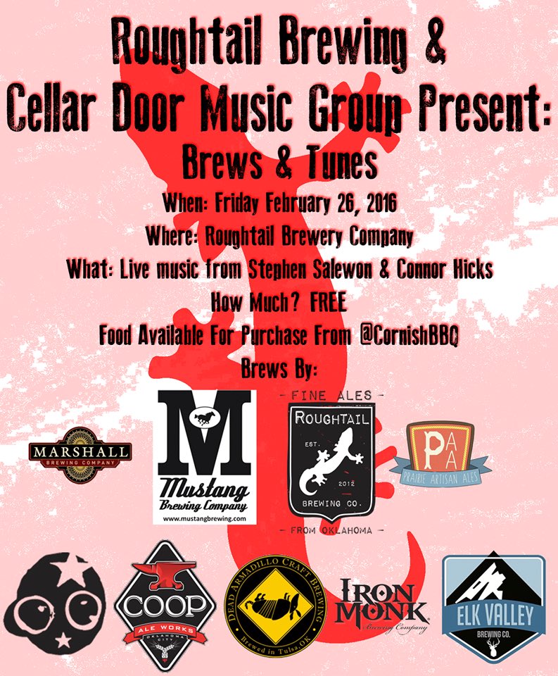 jenn_maynord's tweet photo. @Roughtailbeer @SALEWONSTEPHEN #connorhicks February 25th | FREE | @CornishBBQ will be making food you can eat https://t.co/02TWXfSeM6