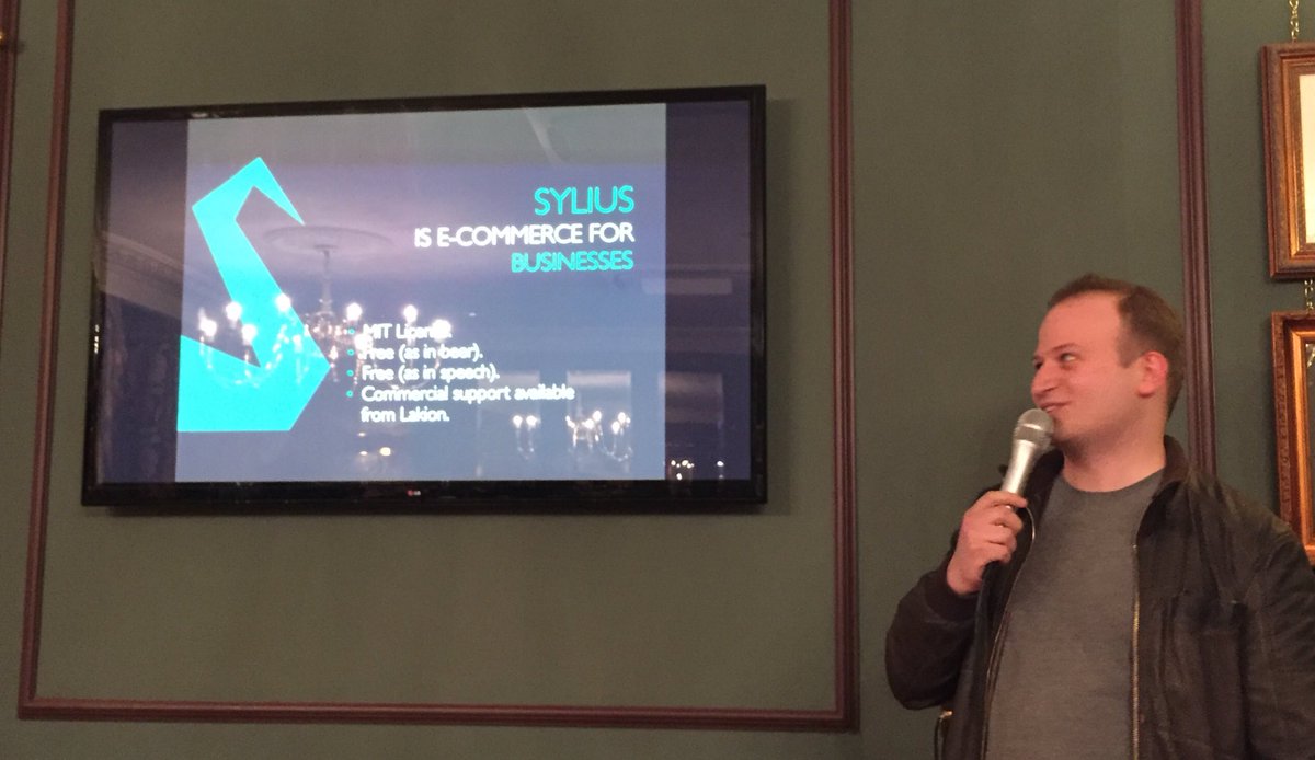 jakub_zalas's tweet image. .@adamelso talks about Sylius #Symfony #symfonyuk