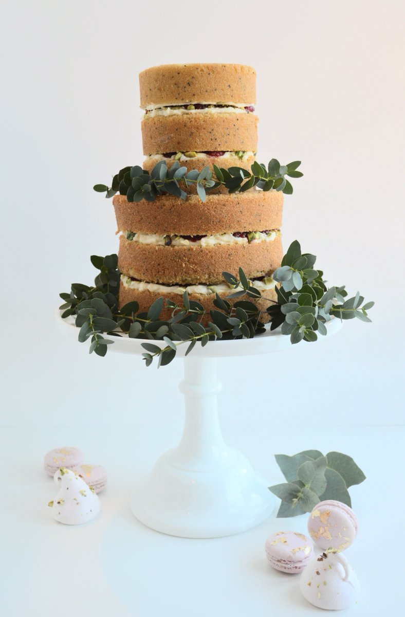 PrettyFancyCake's tweet image. Our Naked Pistachio and Raspberry layer cake xx #cake #cakedecorating #cakedesign