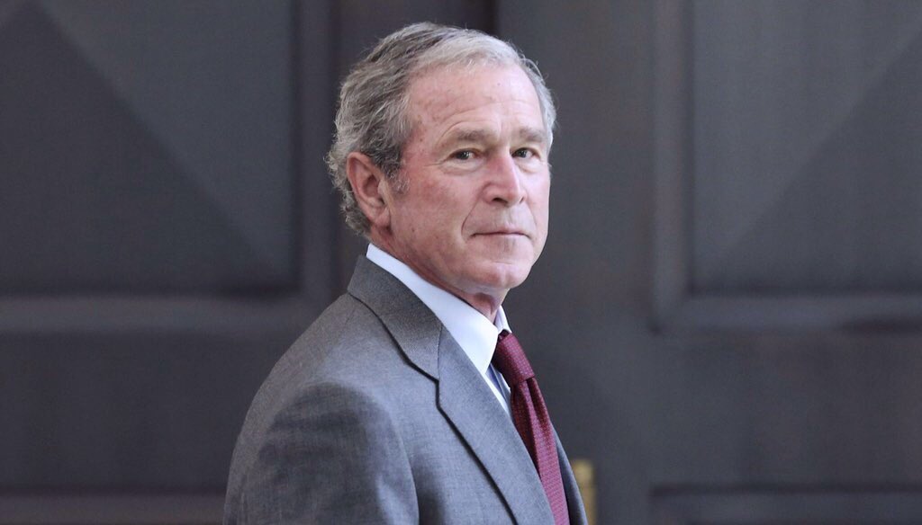 historicalenemy's tweet photo. George w bush || invaded Iraq and killed 1.4 million people for no reason, destabilized the Middle East, ugly https://t.co/IcYOdXpk0S