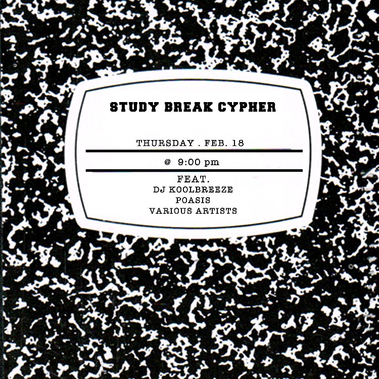 __UncleRob's tweet photo. Come out for good vibes and entertainment! You don't wanna miss ๐ฅ Location: Ped Walkway #studybreakcypher https://t.co/jMs1xjOWmg