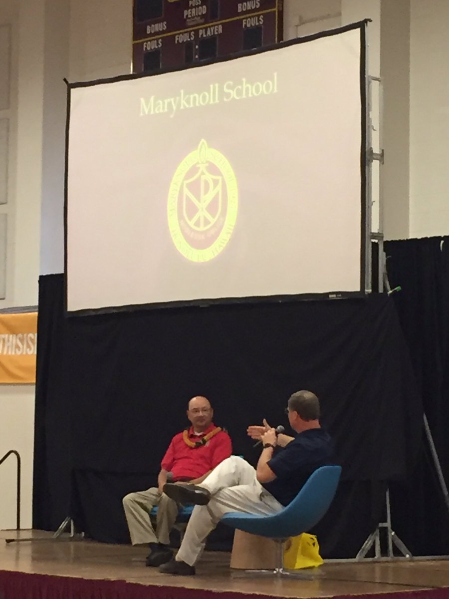 MsKitWong's tweet photo. Former NASA astronaut Mark Polansky speaks at Maryknoll! #thisismaryknoll https://t.co/CtppfZBKDn
