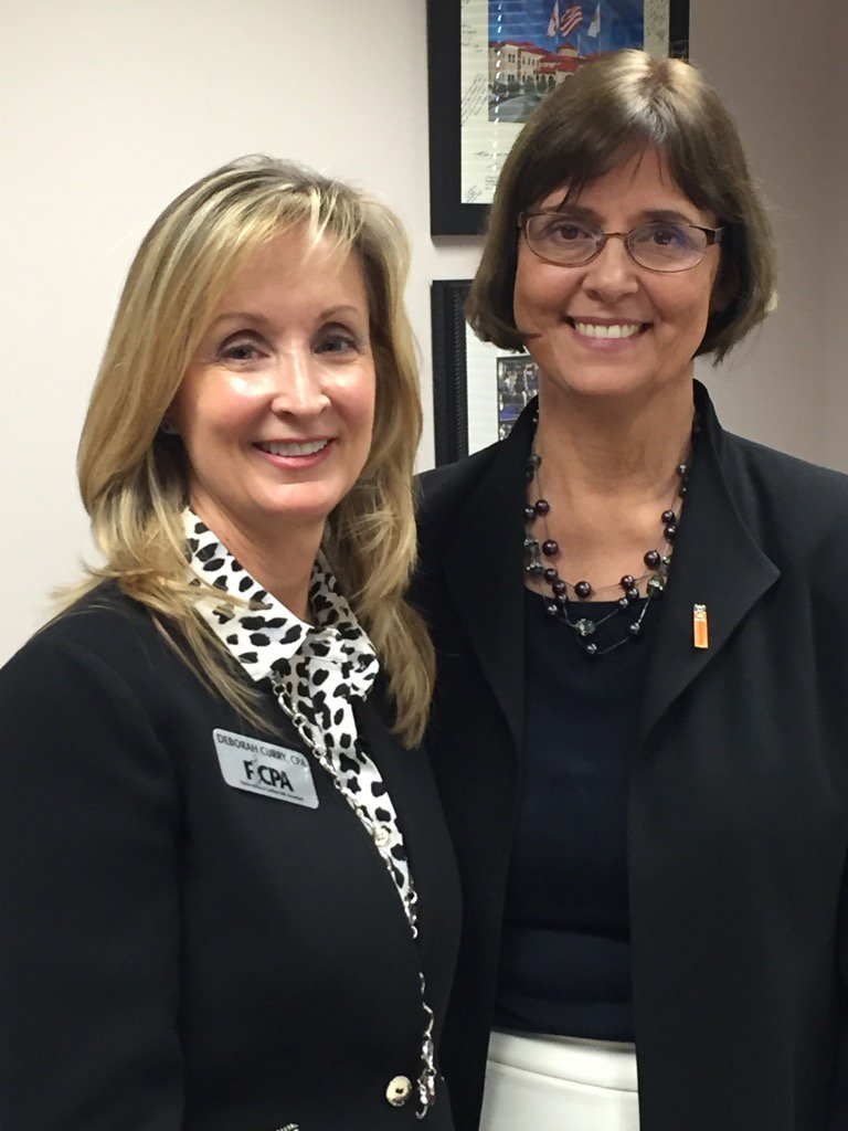 CurryFlorida's tweet image. Great to visit with you @Vote4Cyndi! #CPA #2016Session