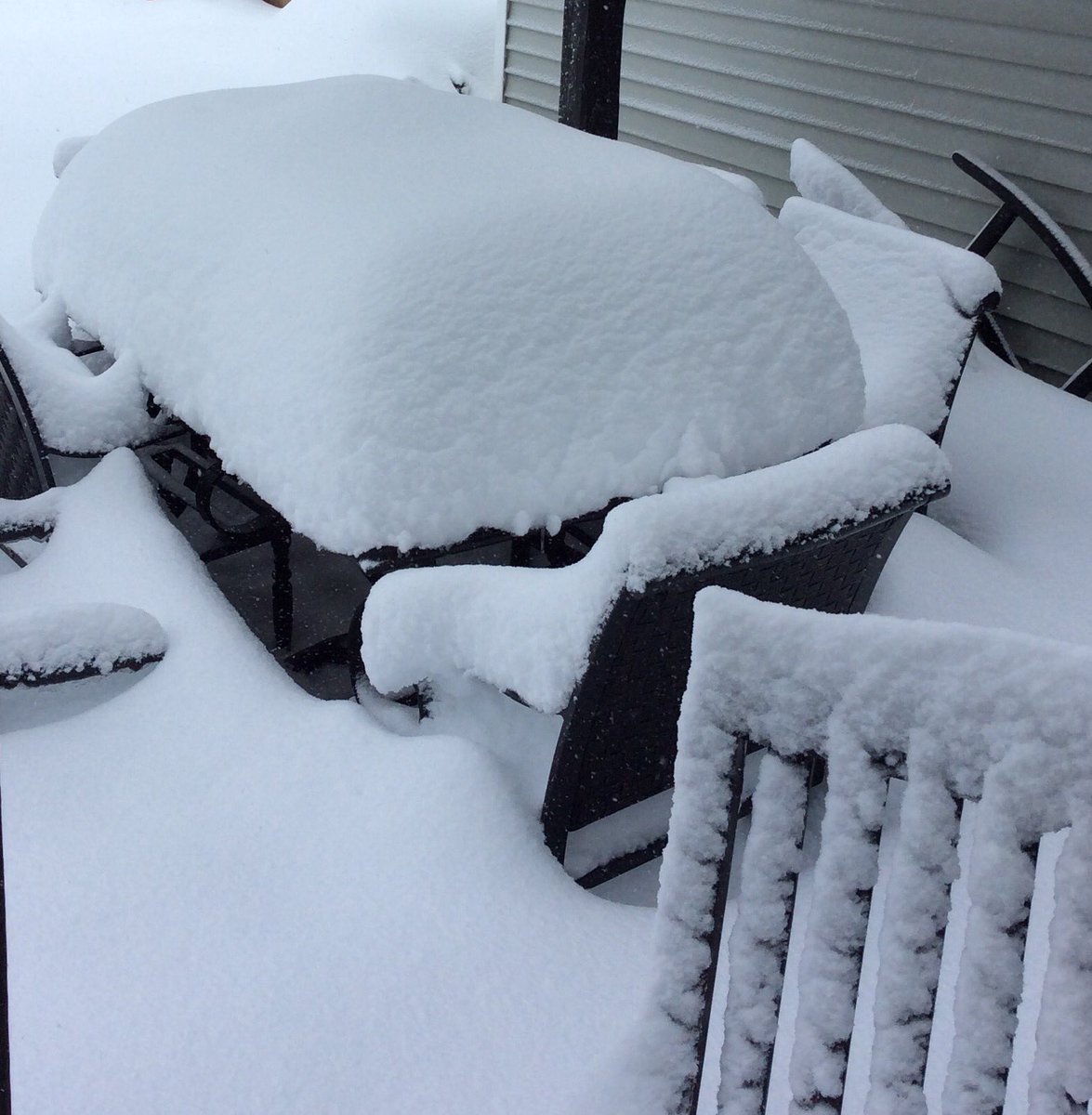 #snowmaggedon2016 #ontario guess we should have left the furniture covered! Oops