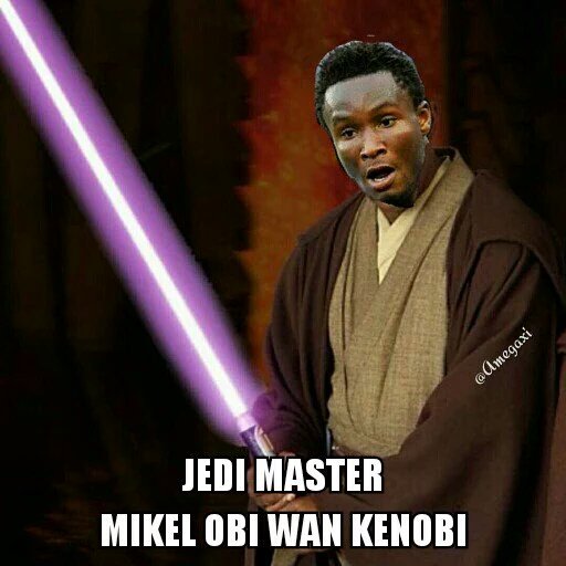 Amegaxi's tweet image. The force is strong with this one...

Jedi Master Mikel Obi Wan Kenobi 🙌🙌🙌

#PSGCHE #CFC #CFCLive