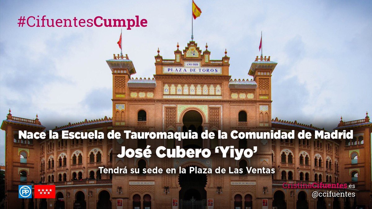 Nace la Escuela de Tauromaquia de la <a href="/ComunidadMadrid/">Comunidad de Madrid</a> José Cubero ‘Yiyo’ #ConsejoGobierno bit.ly/1PBZPnS