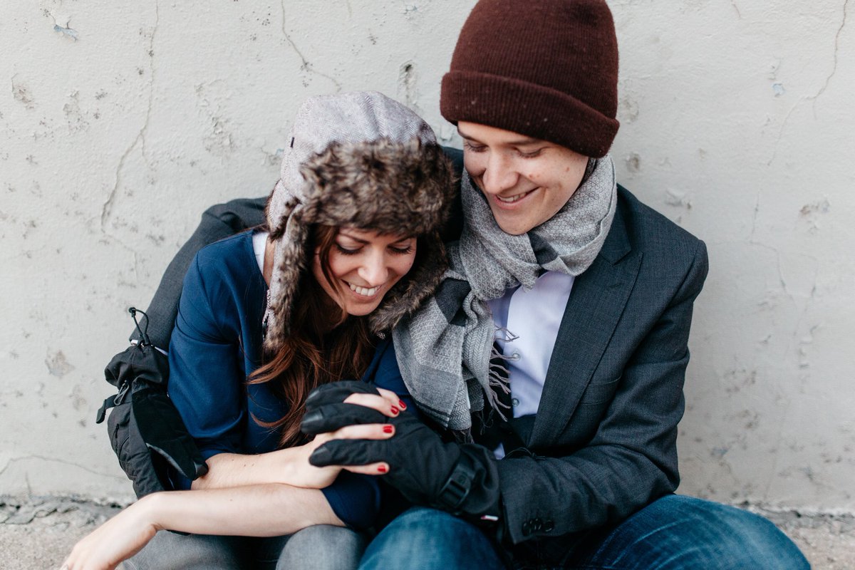Keep warm! These winters are seemingly endless ... #torontoengagement #couplesession #winterwedding