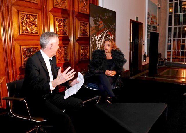 danielgavanews's tweet photo. @ArperSPA #Catifa53 chairs on stage @RIBA during @BBC interview with Dame Zaha Hadid winner of #RoyalGoldMedal 2016 https://t.co/SLcqjGgoRm