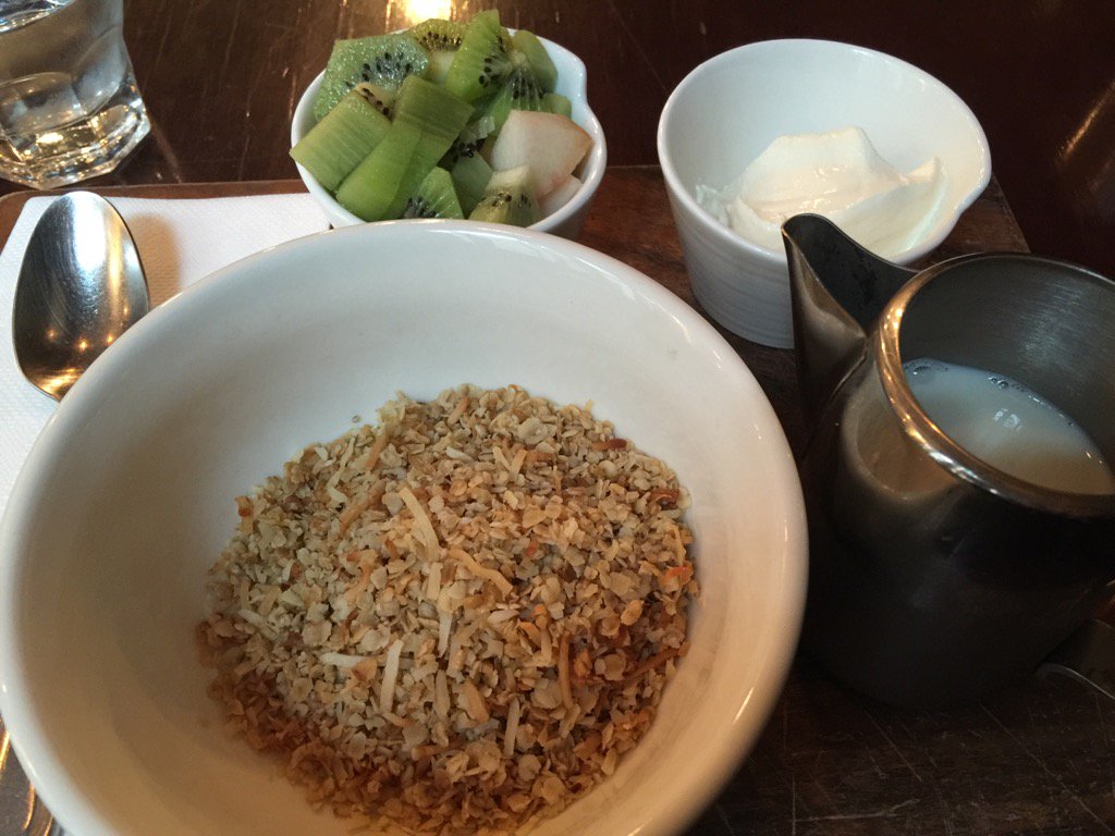 foodiegemsofwel's tweet image. Light and tasty cereal @Poquitobar on this blustery Wgtn morning. Really liked the lightness and cafe vibe.
