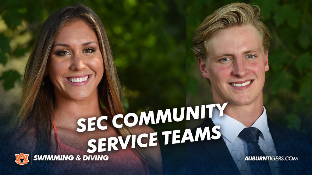 AuburnSwimDive's tweet image. Congrats to Alex Merritt and Joe Patching on being named to the SEC Community Service Teams! auburntigers.com/sports/c-swim/…