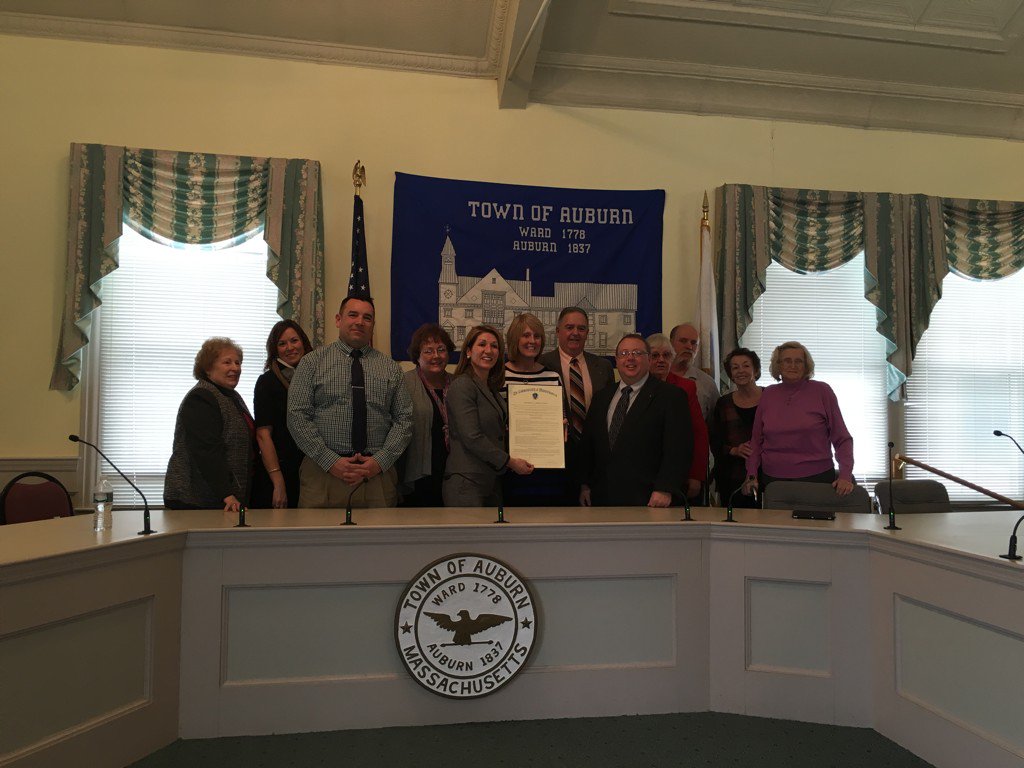KarynPolito's tweet photo. From #Auburn to #Framingham to #Holliston to #Medfield signing #CommunityCompacts 141-144. Thanks for joining! https://t.co/1SodGJAQpp