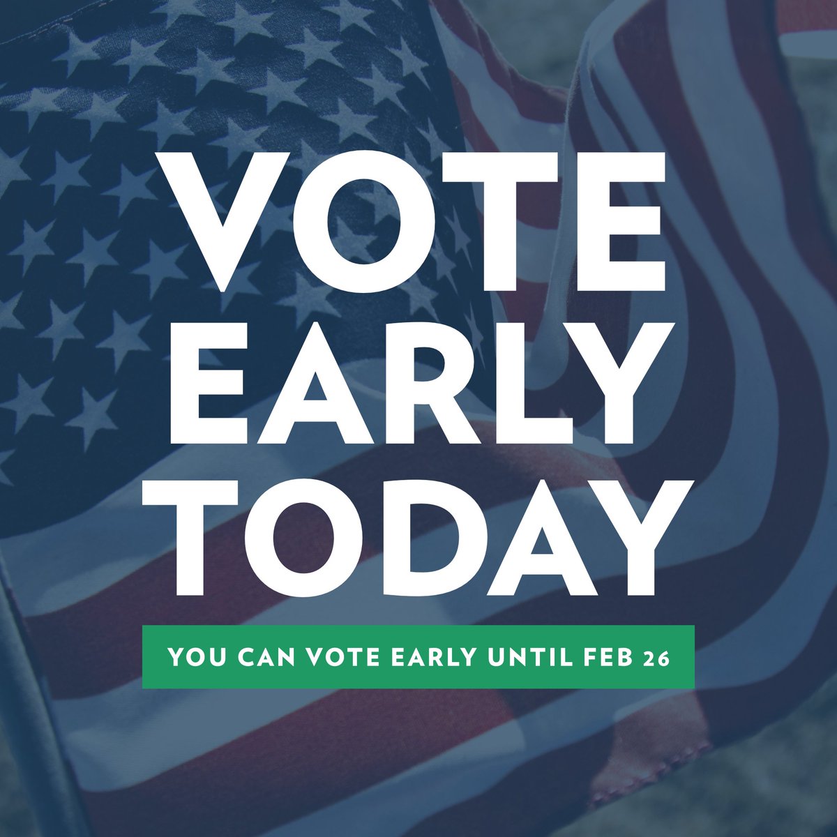Early Voting started today, for more information about where to vote or any questions visit mytexasvotes.org