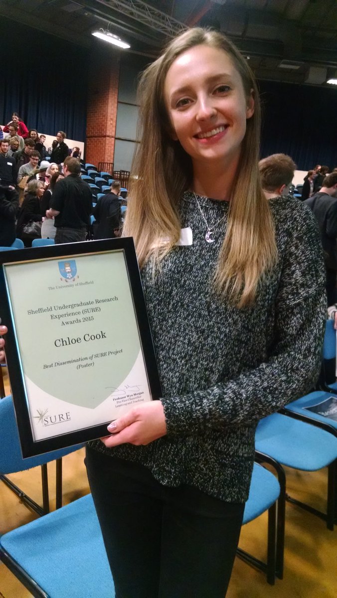 ischoolpam's tweet photo. Winner of the #SURE2015 best poster dissemination award for the #drawgroupwork project. Amazing work Chloe! https://t.co/pfdDYUnPD9