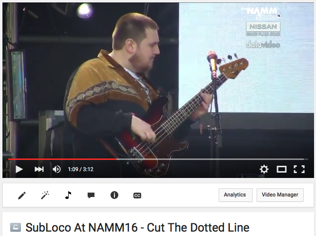 SubLocoMusic's tweet photo. Our live #NAMM video of "Cut The Dotted Line" is now up so check it out! #JordoCam #SubLoco

https://t.co/BcKvJed6HA https://t.co/K4jNeic4Sf