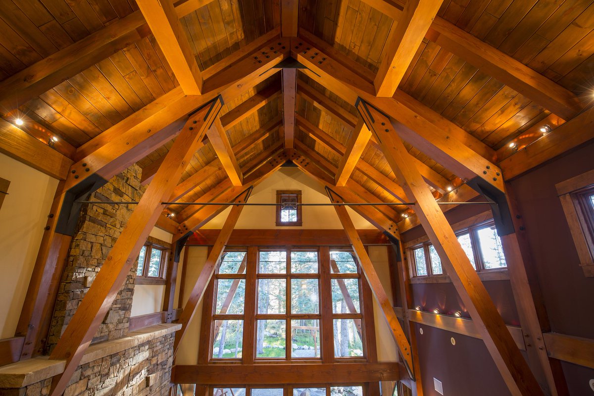 verticalarts's tweet photo. This #VADesigned home contains a timber frame &amp; truss work that provides a contemporary twist on traditional framing https://t.co/rV7EjlvaIo