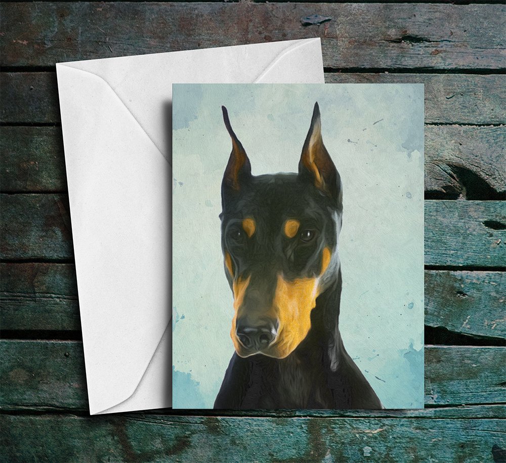 WeLoveCMYKO's tweet photo. #greetingcard #notecard #stationery #doberman #dog #dogs #notecard #DobermanPinscher https://t.co/0Wn0TDVd7w https://t.co/KFbjzD5IdW