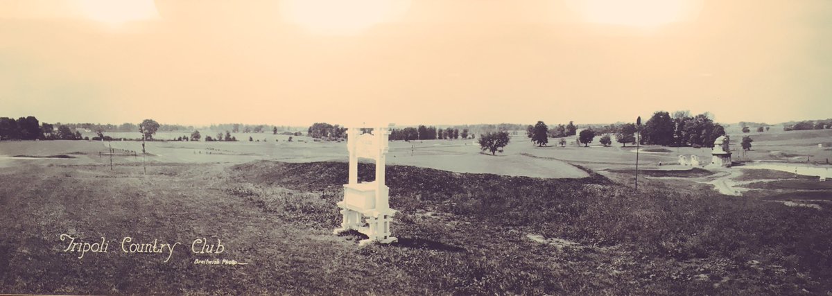 andystaplesgolf's tweet photo. Going through old photos. I love his one of Tripoli, a place I played as a kid. Love the windmill! #whattrees https://t.co/25QfGLujnu