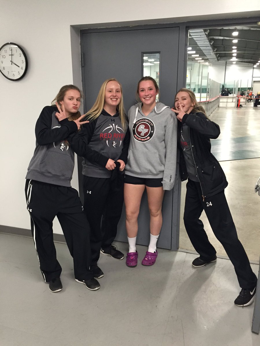RRHS_gbb's tweet image. Girls Basketball and @KnightRiderHcky both in West Fargo tonight looking for some road wins! #SupportTheFam