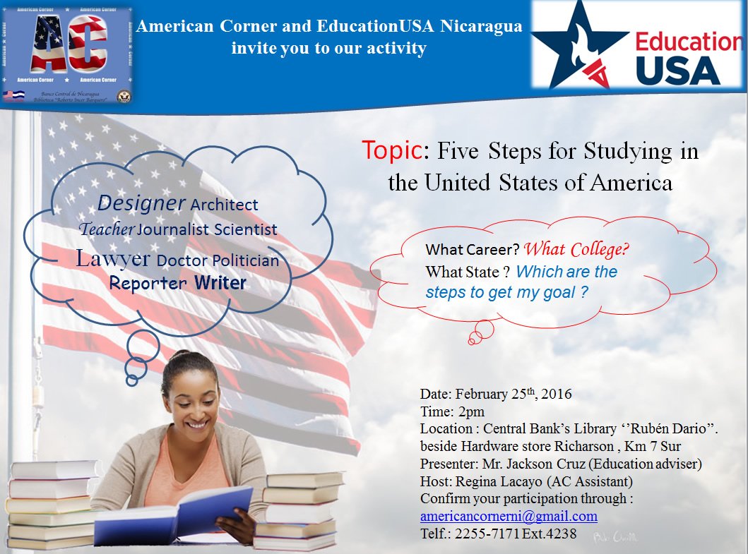 Studying in USA is part of your goals ? We have all the information to you!