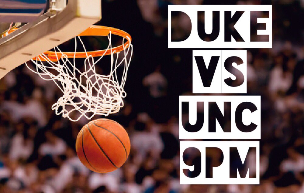 Join us tomorrow night at 9pm for #Duke vs #UNC The beer will be flowing!