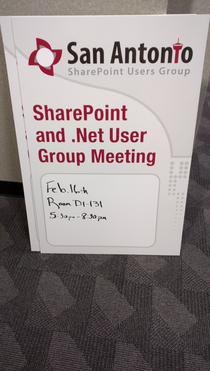 SPSamL's tweet image. Almost time for #SASUG &amp;amp; #SATNUG meeting at Valero! Are you coming?