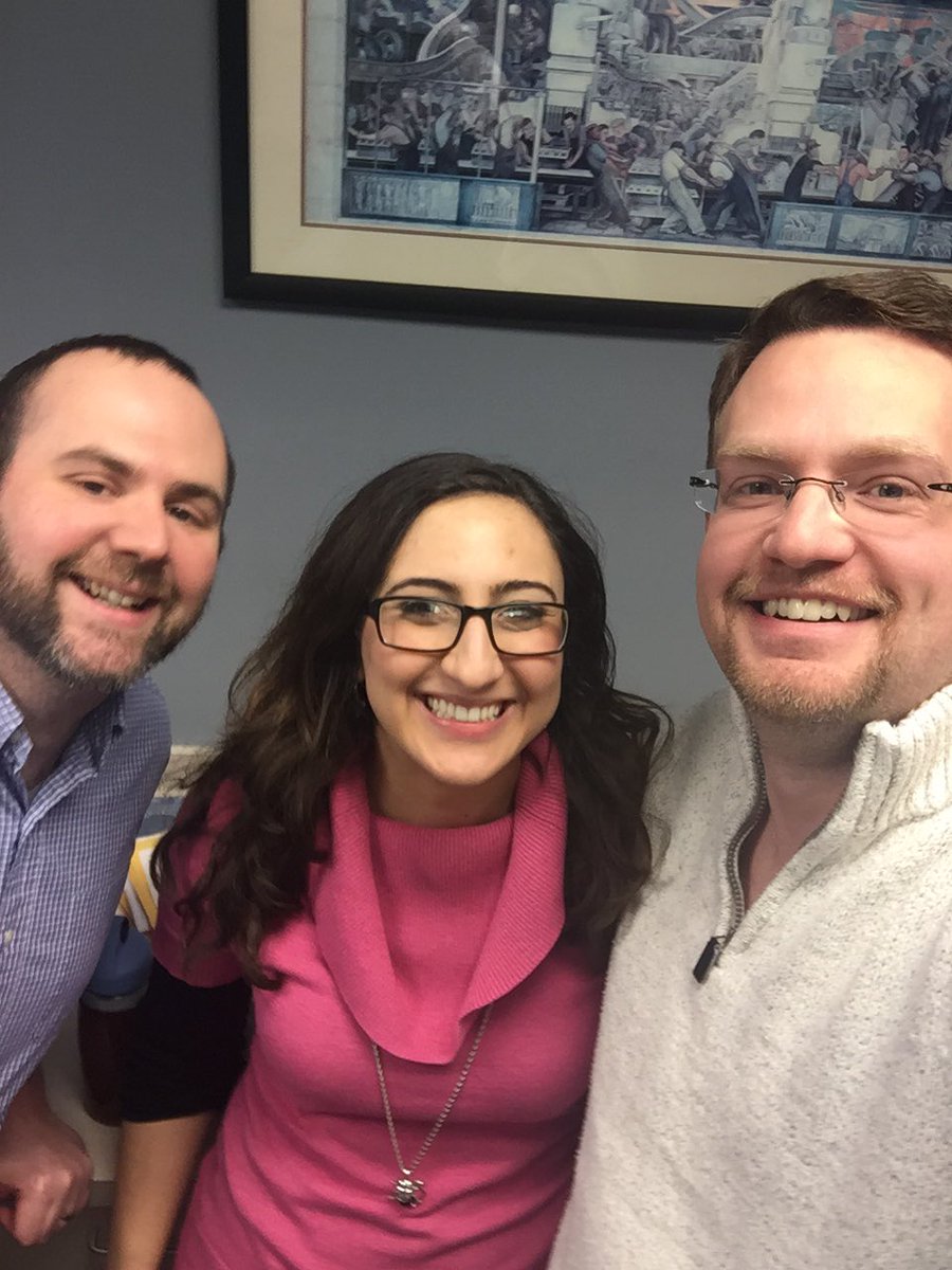 WooleyMammoth85's tweet photo. The dynamic trio at @WWJ950. @McNamaraWWJ @zahrahuber25 #Team950 https://t.co/iUUIEL7HgN