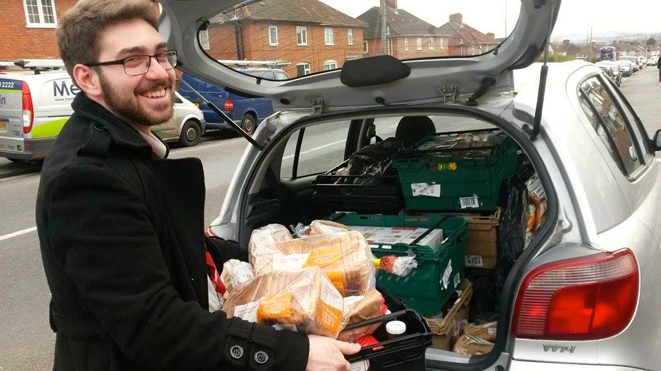 nbsgfoodbank's tweet photo. Huge thanks to @SAGUWE who donated 8 crates of food, as unused food from the national @SSAGO_UK Rally last weekend! https://t.co/iOHNVjYnxF