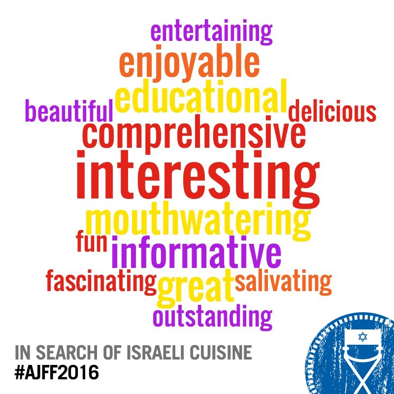 atljewishfilm's tweet photo. Our Film Evaluation committee had this to say about #InSearchOfIsraelCuisine. Do you agree? Tell us at #ajff2016! https://t.co/RWBlYMmSHV
