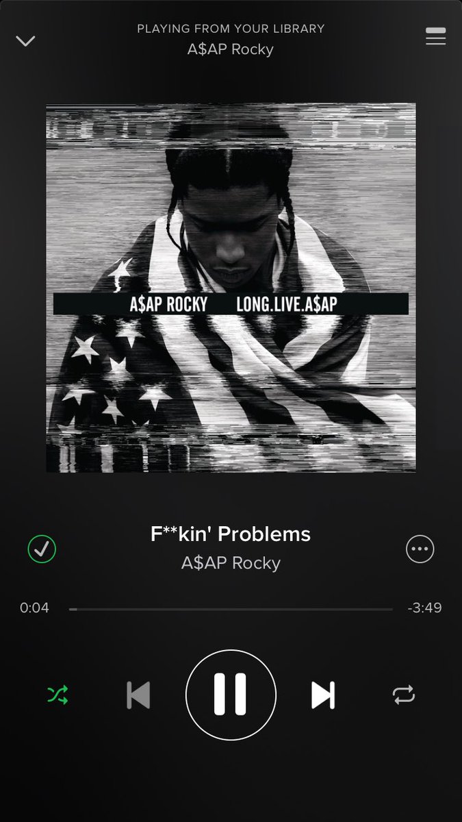 TheGreatestHlts's tweet photo. Song of the Day //F**kin' Problem\\ By A$AP ROCKY : DM Song Suggestions #Daily #Music #FuckingProblem #A$AP https://t.co/5rHfegKRZ8