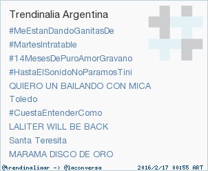 'MARAMA DISCO DE ORO' acaba de convertirse en TT ocupando la 10ª posición en Argentina #trndnl