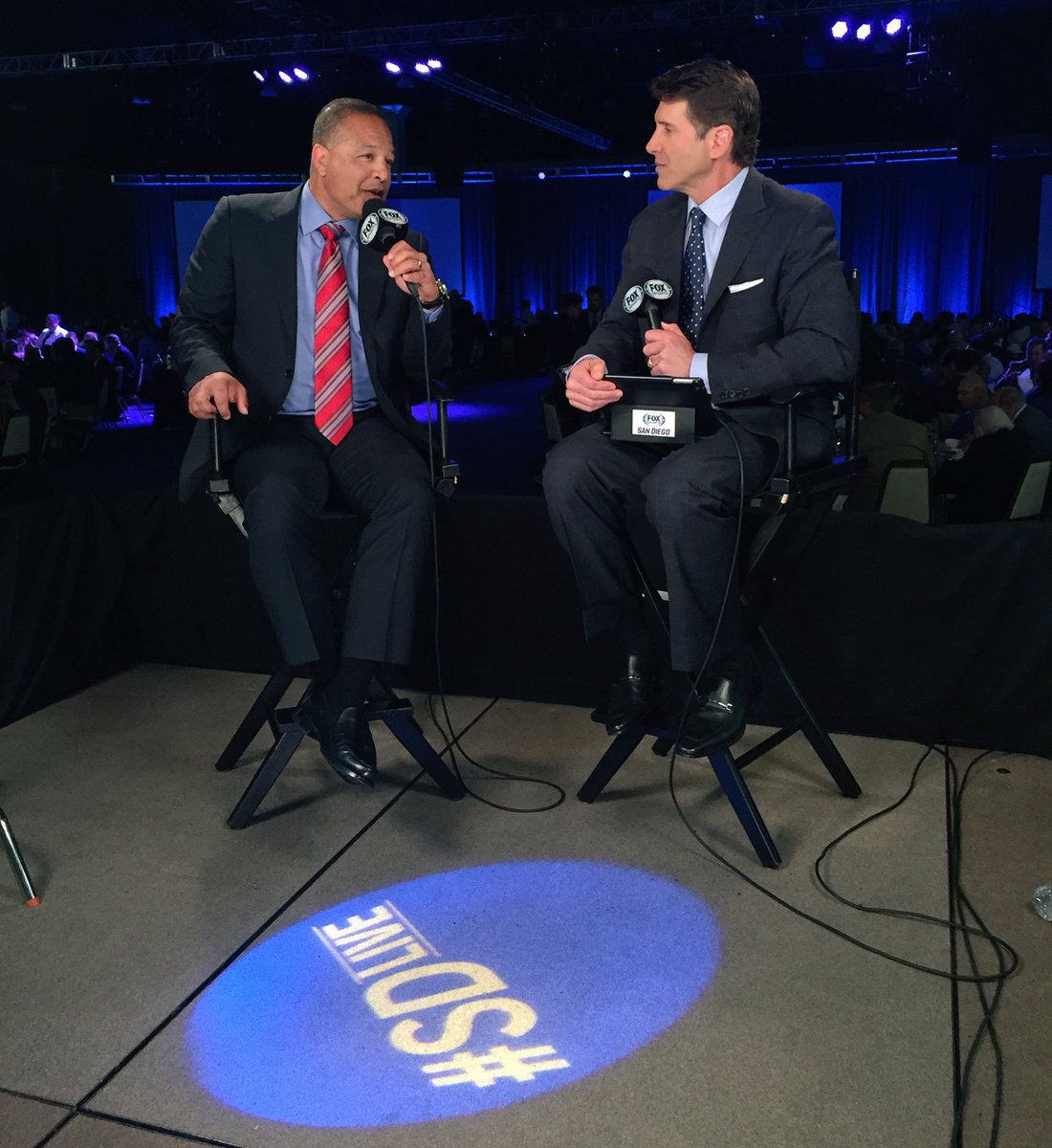 BallySportsSD's tweet photo. .@mikepomeranz w/ @HallofChampions #BreitbardHOF inductee, Dave Roberts. #SaluteSD
| π₯ tomorrow on #SDLive | https://t.co/JnLl3WoKXs