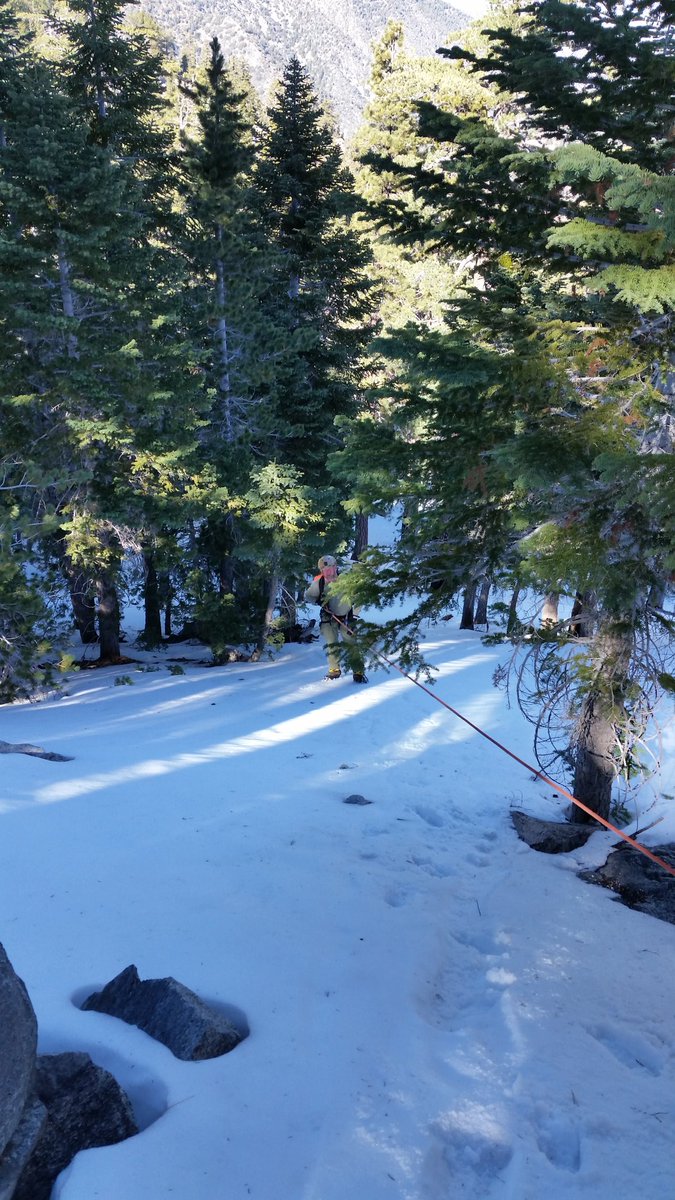 MontroseSAR's tweet photo. Montrose SAR assisted San Dimas SAR on search for poss. missing hiker East of Islip Saddle. Sad ending today. https://t.co/h31vnsJ6uQ