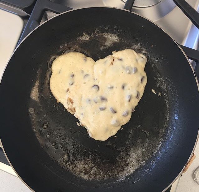 mad made me a pancake.. missin my girl :(