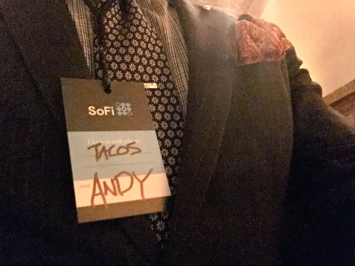 If you're at a networking event and asked what you like to talk about, there's only one correct answer... #SoFiGreat