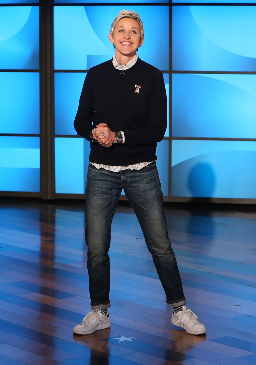 TheEllenShow's tweet image. New sweaters and shirts coming soon to EDbyEllen.com! You’ve officially been teased.