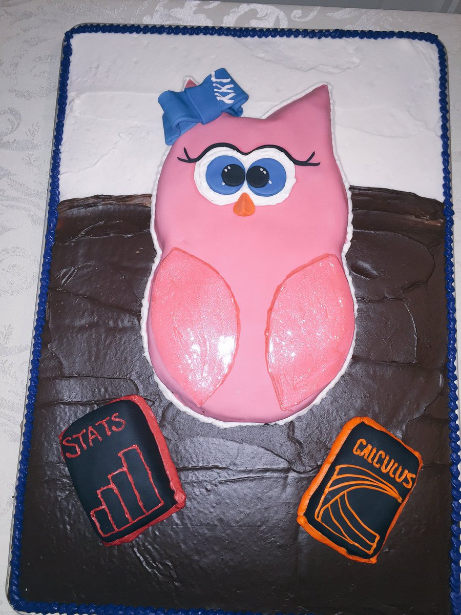 Our beautiful Kappa cake at our Academic Awards Banquet tonight!