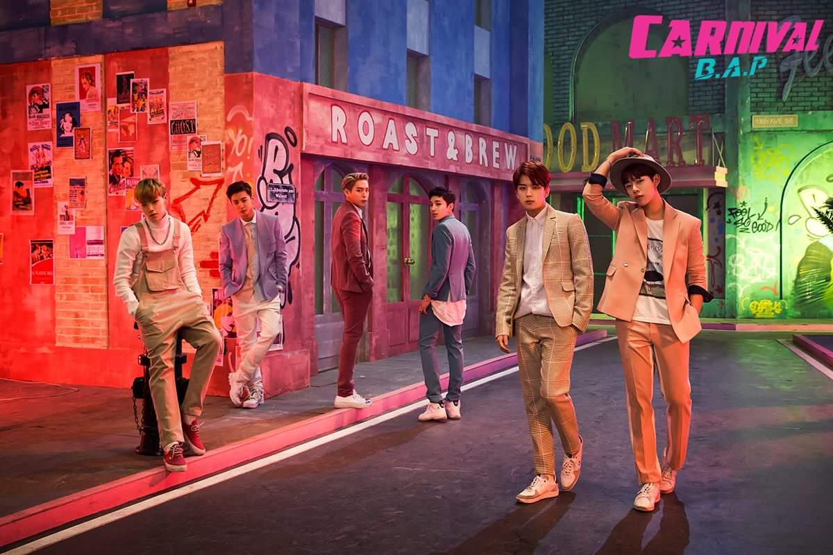 ricebabyz's tweet photo. [OFFICIAL] B.A.P 5th mini album <CARNIVAL> MAIN photo #BAP #CARNIVAL #FeelSoGood https://t.co/Nm8y8bfuDx
