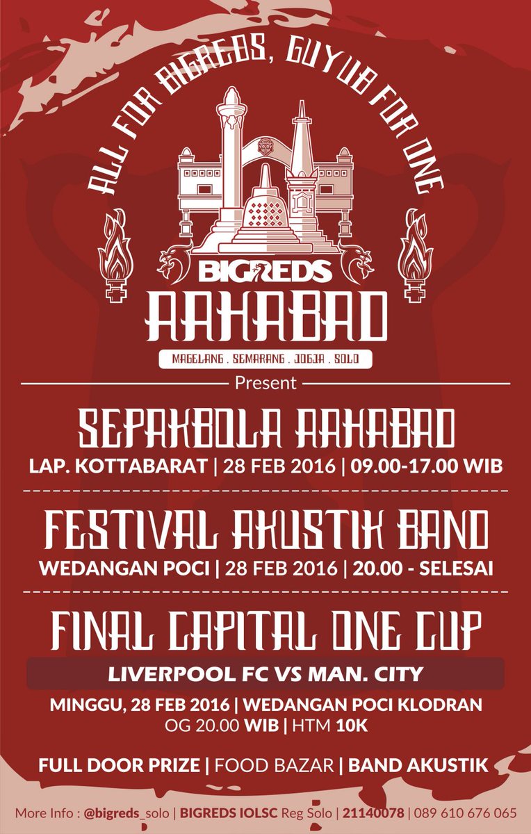 Hellow gaes. Monggo yg kemaren ketinggal menengenai info #AAHABAD bisa cek tab like <a href="/BIGREDS_IOLSC/">BIGREDS IOLSC</a> Solo 👊✌✊