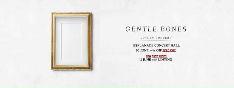 NativeMusicAsia's tweet photo. Second show added for @bonesgentle on 11th June! Tickets on sale from 19 Feb! #GentleBones @universalmusg https://t.co/4zDdMYspWO